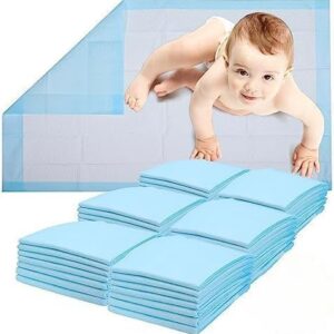 Healqu 100 Pack,Disposable Baby Changing Pad Liners - 17x24 Inches Super Soft, Absorbent and Waterproof - Mess-Free Baby Diaper Changes on Every Surface