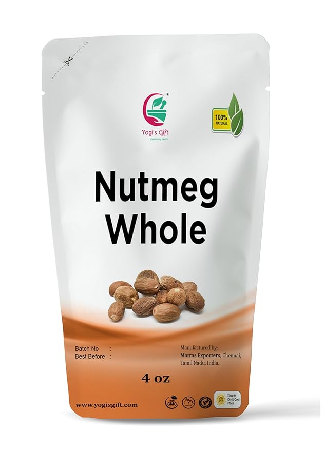 Nutmeg Whole 4oz | Excellent Aroma and Incredible Flavor