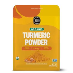 FGO Organic Turmeric Powder w/Curcumin 2 Pound