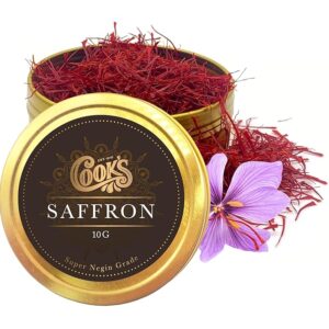 Cook’s, Premium Negin Grade Saffron Threads, Premium Dark Red Saffron Strands for Tea, Paella, Risotto, Biryani, Dessert, 1 ounce