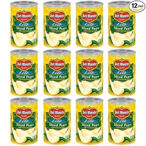 DEL MONTE Lite Sliced Bartlett Pears in Extra Light Syrup