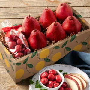 Wholesale Red Pears and Bing Chocolate Cherries