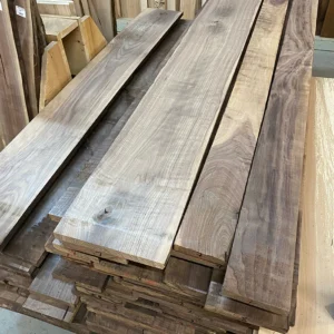4/4 Rough Cut Curly Walnut Lumber